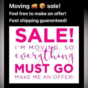 Moving Sale!